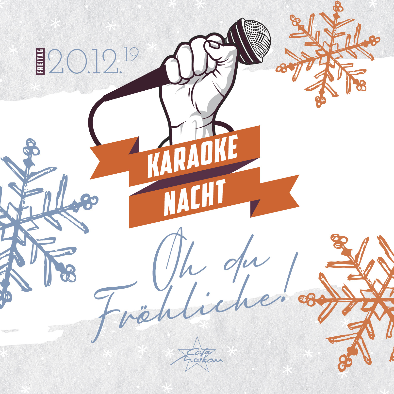 Oh du fröhliche Karaoke Nacht  Angebote Cafe Moskau